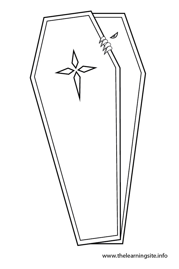 Mummy Coffin Coloring Pages