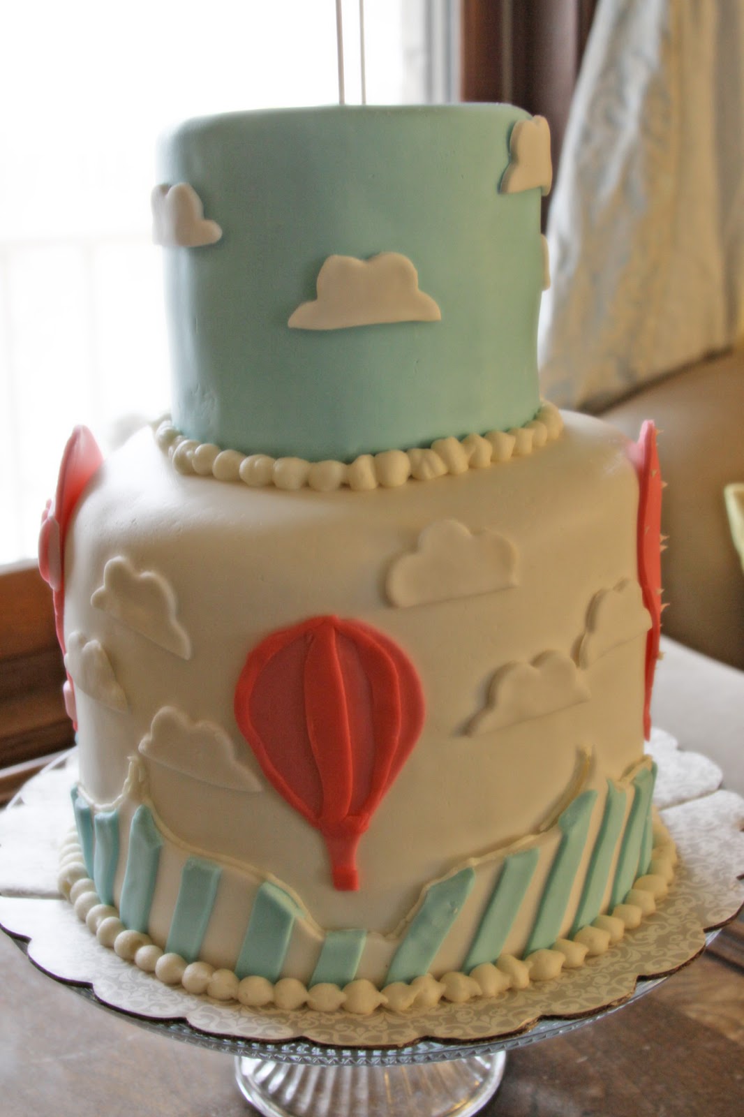 Tastefully Done Hot Air Balloon Cake