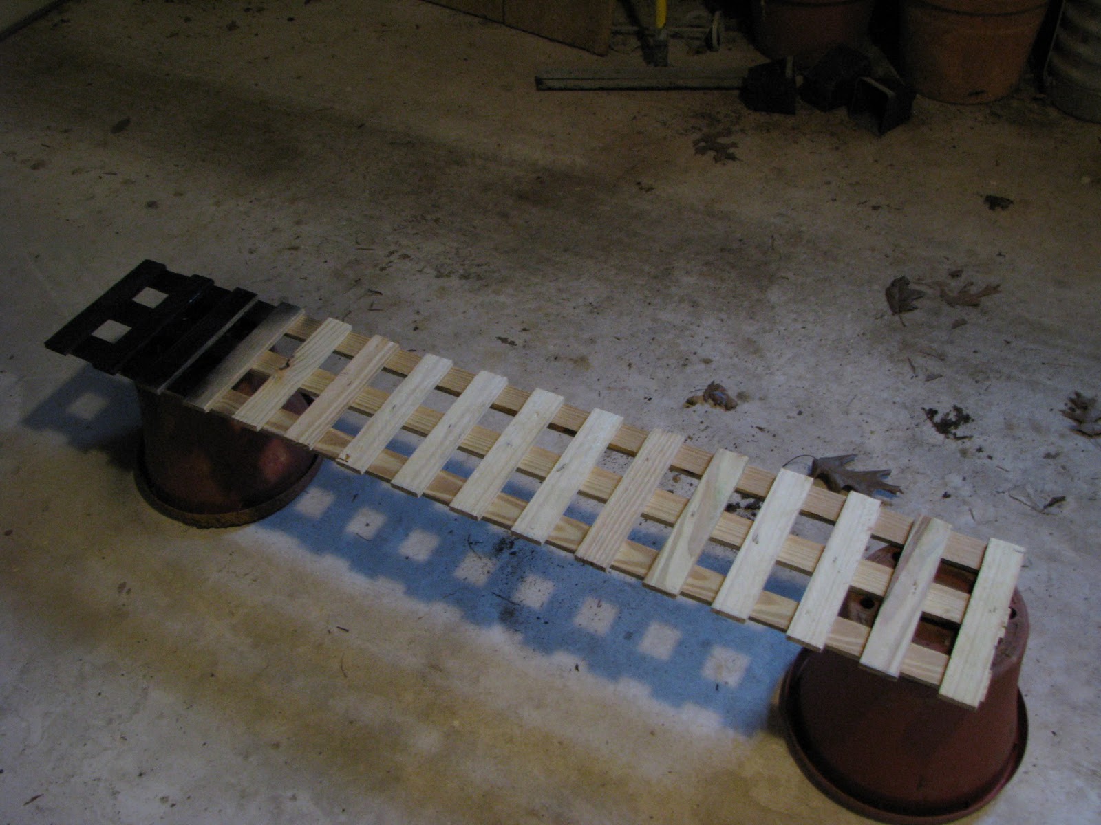 Leftover Lattice turned Hook Storage