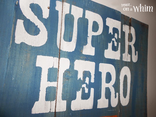 Super Hero In Disguise Pallet Sign from Denise on a Whim