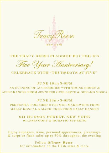 Tracy Reese Celebrates Flagship Boutique’s Fifth Anniversary with “Thursdays at Five”!