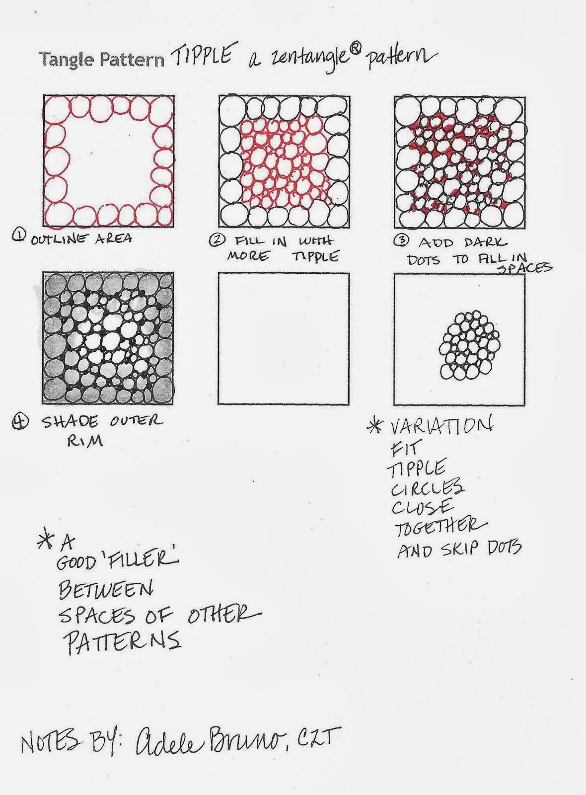 Zentangle Pattern Tipple | tickled to tangle tips for tangling tipple and tortuca Zentangle Pattern Tipple | tickled to tangle tips for tangling tipple and tortuca