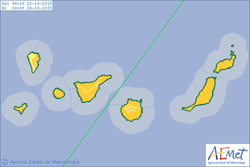 Canarias en aviso Naranja por fuertes lluvias 23 octubre Canarias en aviso Naranja por fuertes lluvias 23 octubre