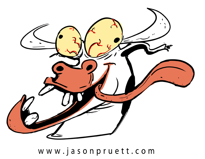 Angry Cow Cartoon