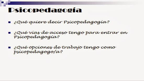 Psicopedagogía