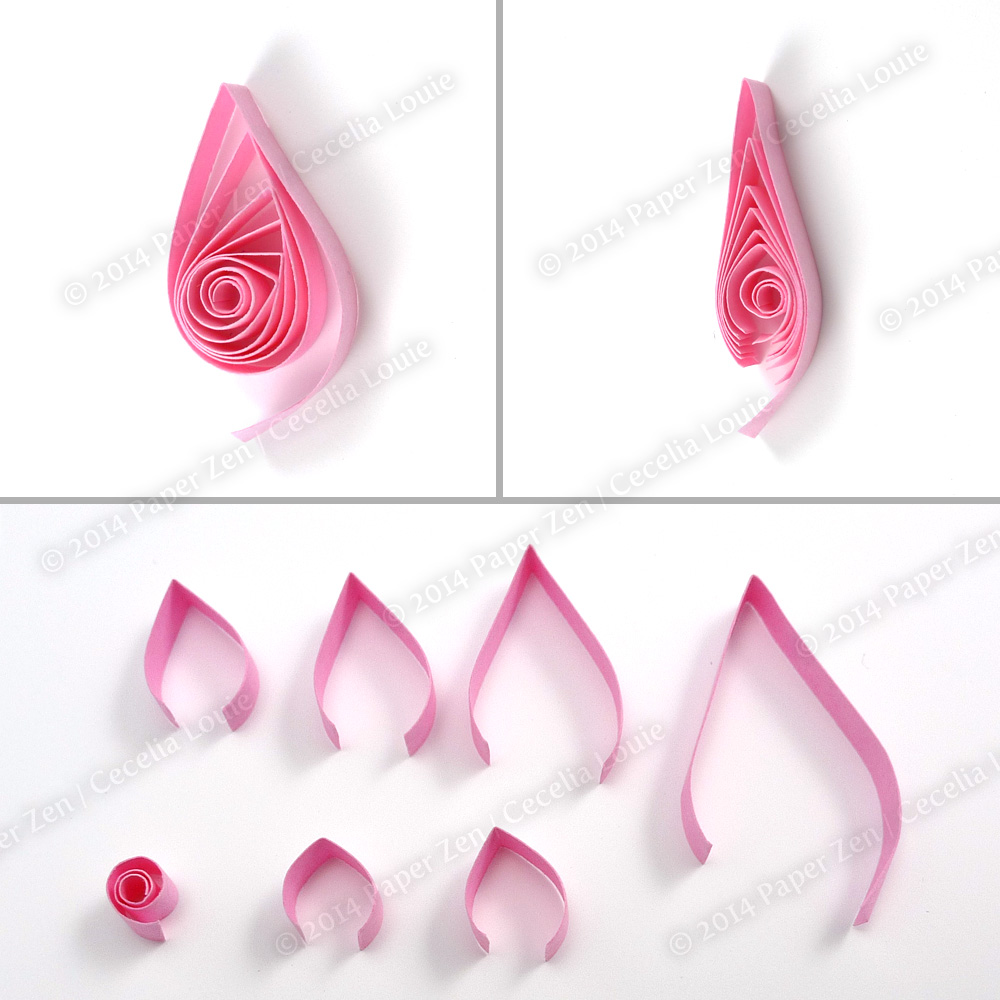 Paper Zen Quilling Tutorial Outlined Flowers