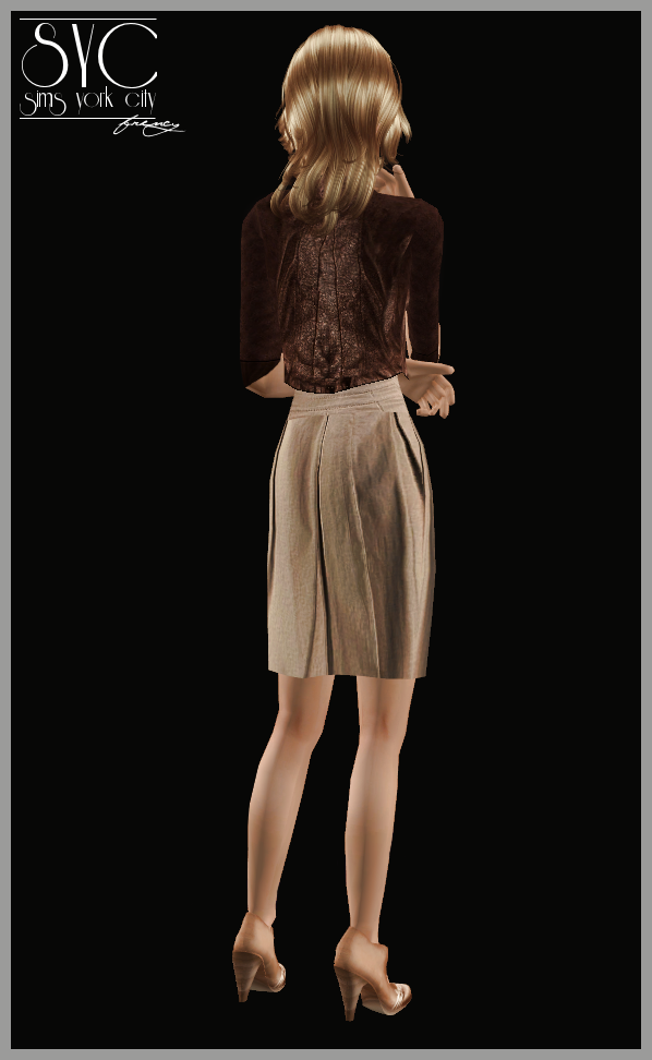  The Sims 2. Женская одежда: повседневная. Часть 3. - Страница 28 09-+Brown+Outfit+2