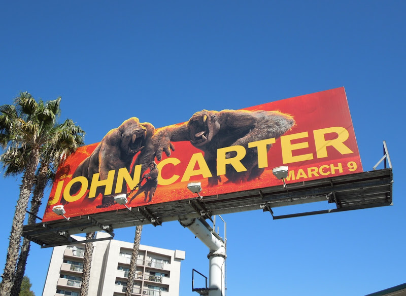 John Carter white apes billboard