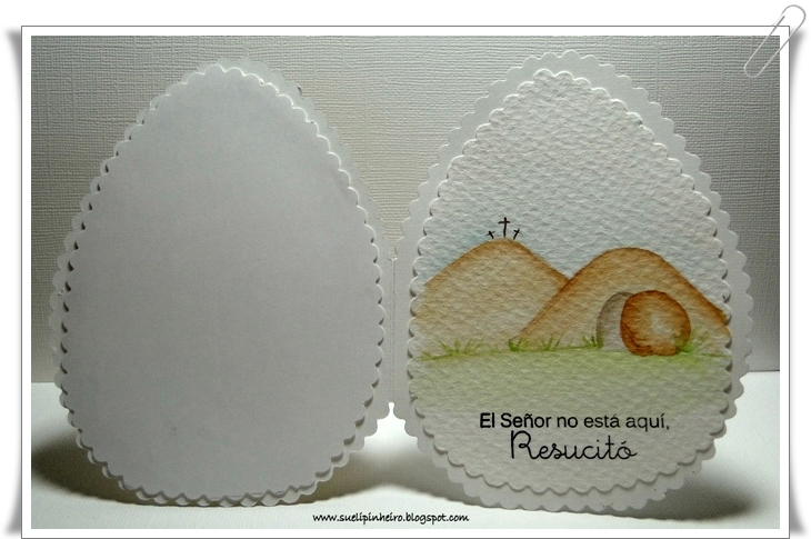 Tarjeta Pascua huevo