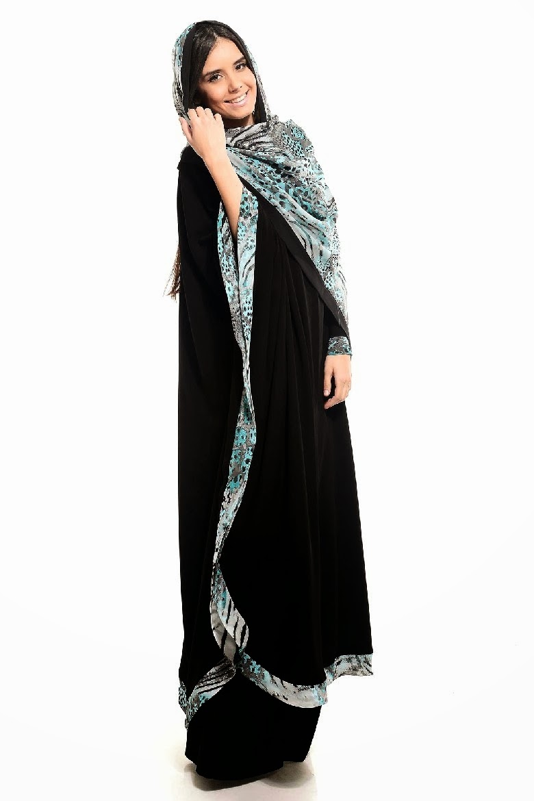 Yoonika Fashion Colored Abaya Collection 2014 2015 Arzu Ergen