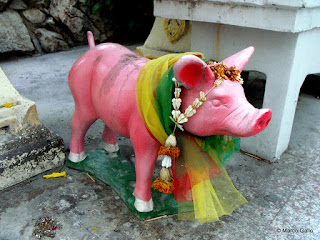 MEMORIAL PIC. HOMENAJE AL CERDO, BANGKOK, TAILANDIA