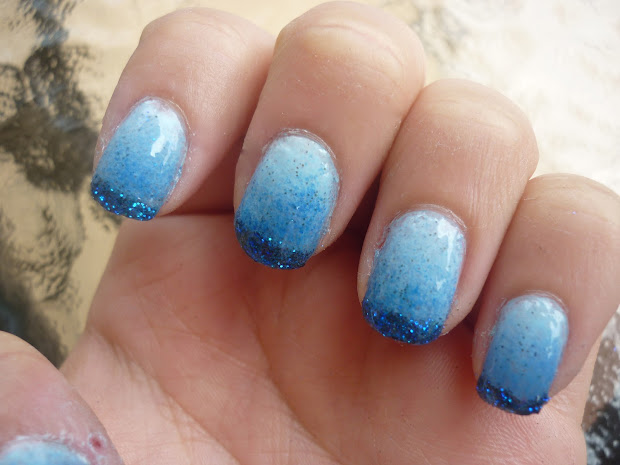 glitter ombre nails tutorial