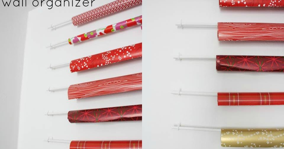 Meet Me in Philadelphia Wrapping Paper Wall Organizer