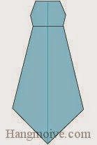 Bước 11: Hoàn thành cách xếp cái ca ra vat bằng giấy theo phong cách origami. Bước 11: Hoàn thành cách xếp cái ca ra vat bằng giấy theo phong cách origami.