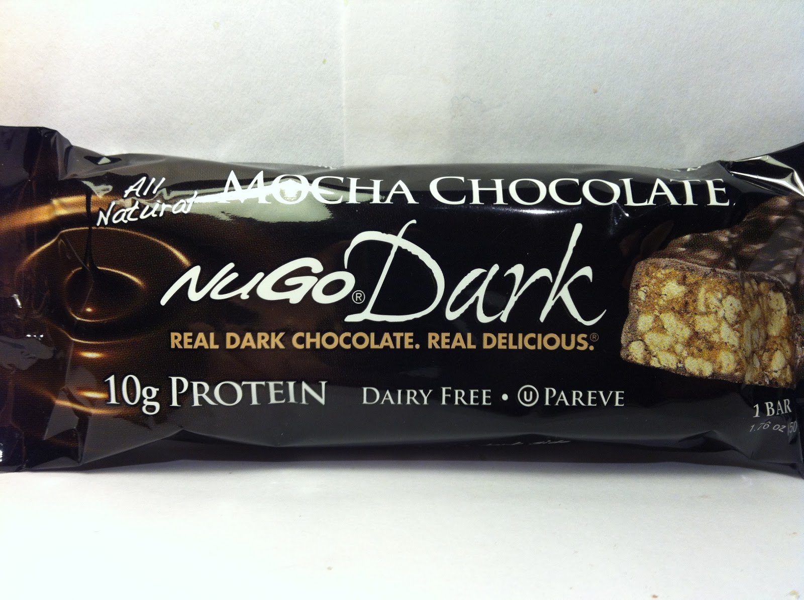 Crazy Food Dude Review NuGo Dark Mocha Chocolate Bar