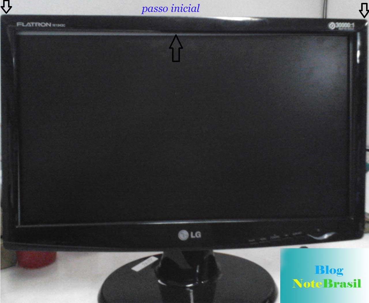 Monitor Lg não liga.