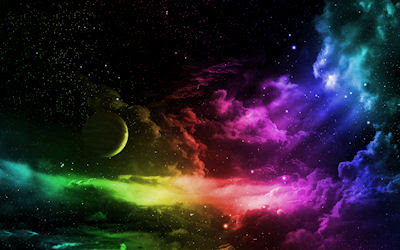 Arcoiris en el espacio sideral - Space black rainbow