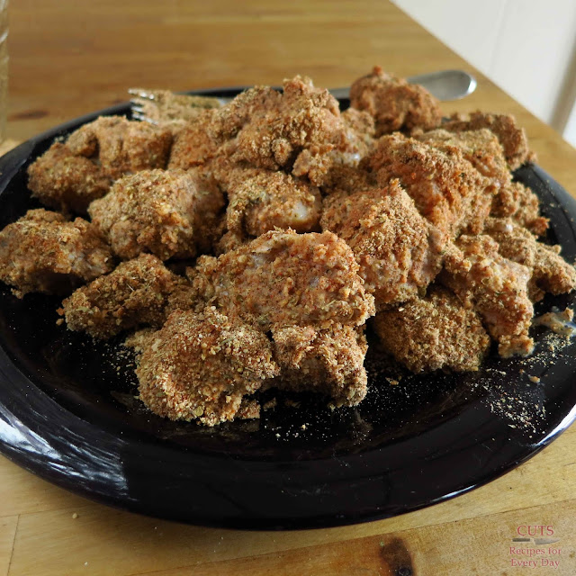 herbs, spices, chicken, fired