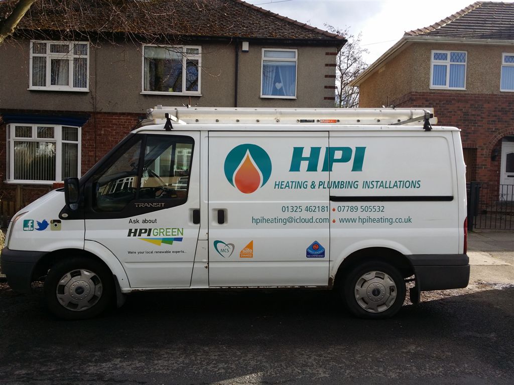 The Green I Signs Blog HPI Plumbing & Heating van graphics by Green I