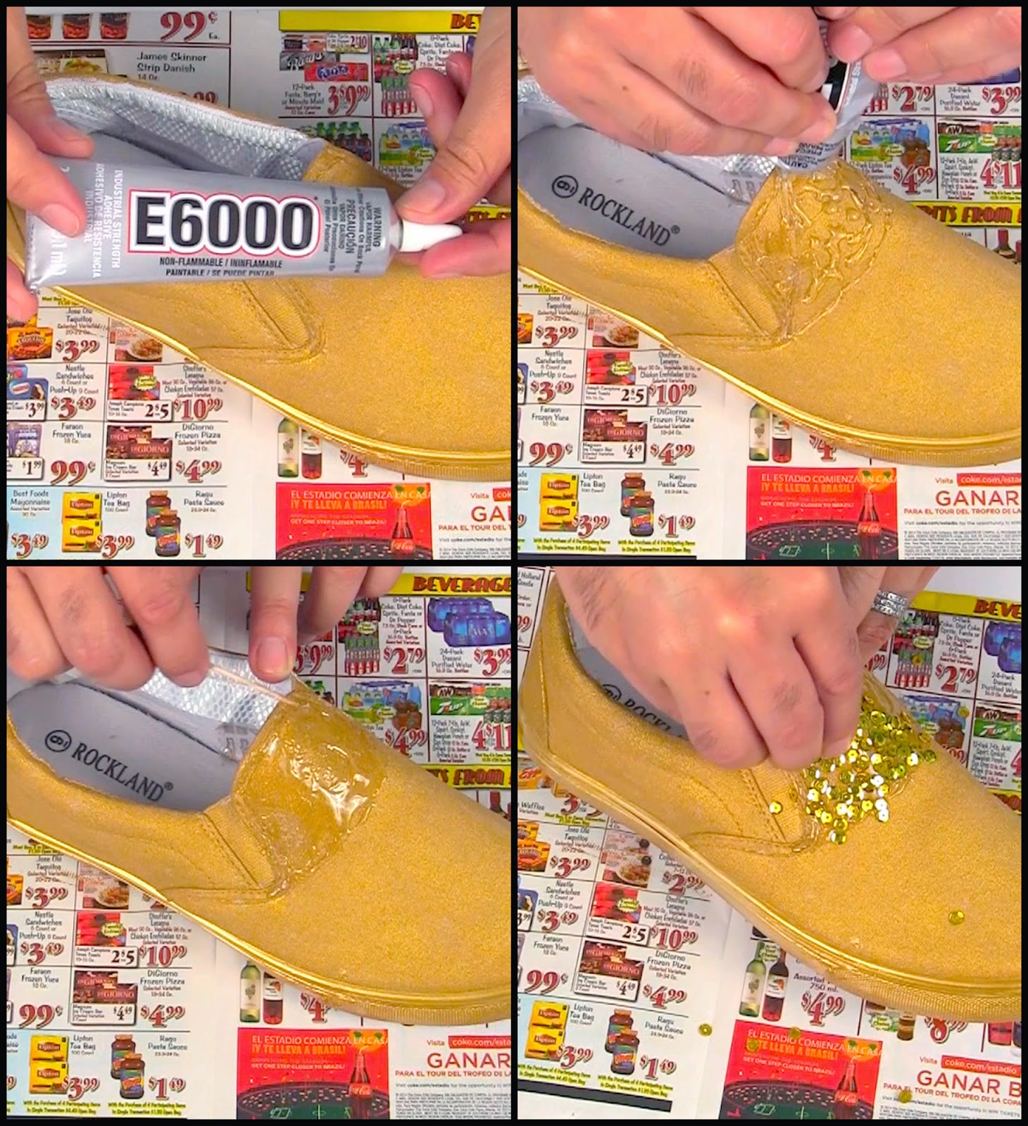 Mark Montano Sparkly Sequin Shoes DIY