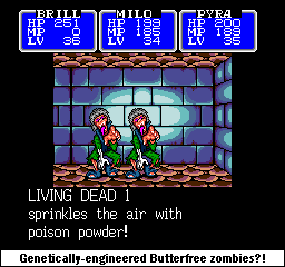 For goodness' sake man, kill them before they evolve! Poisonpowder.