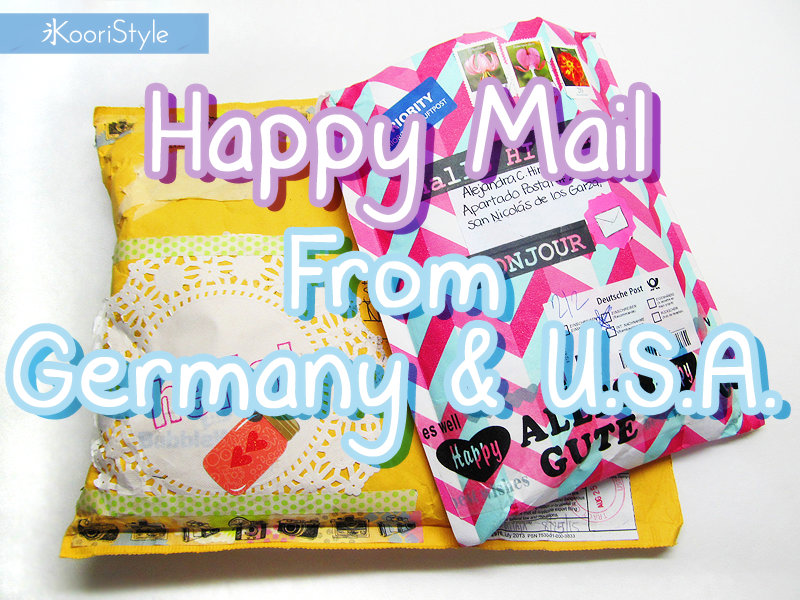 Happy Mail from Germany & U.S.A at KooriStyle.com Koori KooriStyle Kawaii Cute Planner Stationery Goods Goodies Agenda Journal Washi Deco Tape Sticky Note Notes Stickers Happy Snail Mail Swap PenPal Letter