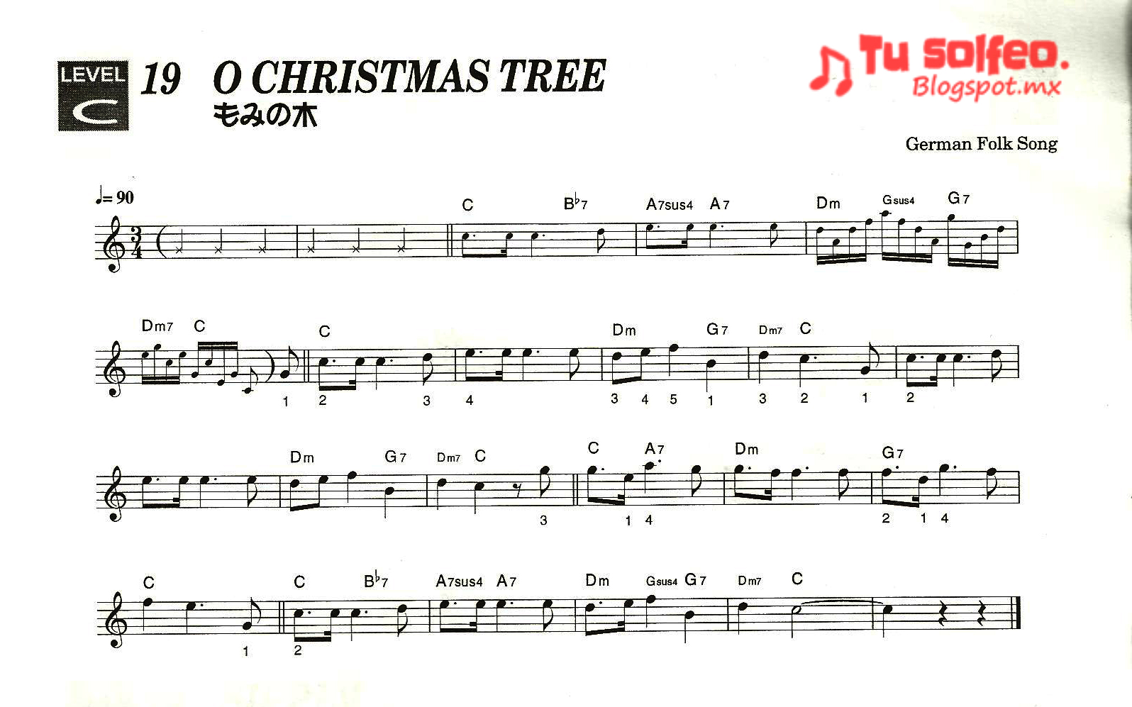 Tu solfeo Partituras Navidad