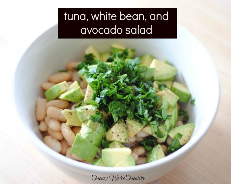 Tuna, White Bean, and Avocado Salad • Honey We're Home