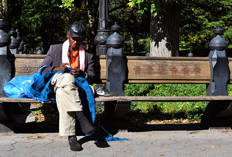 Man knitting; click for previous post