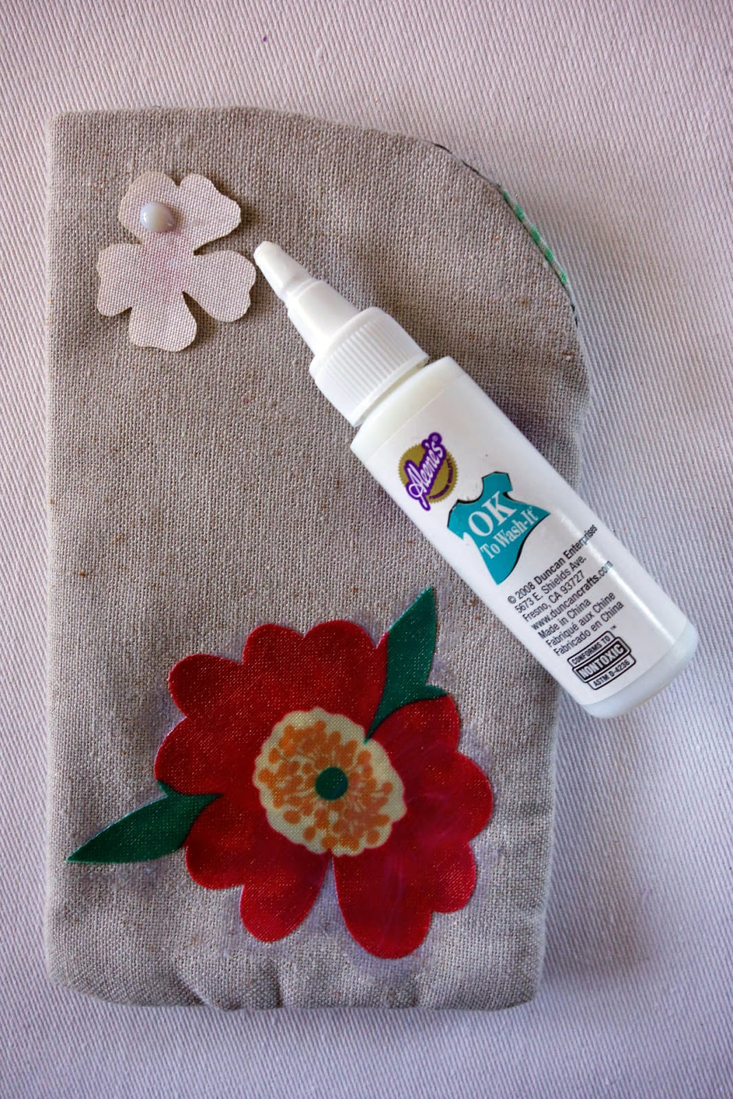 blah to TADA! Fun Fabric Decoupage