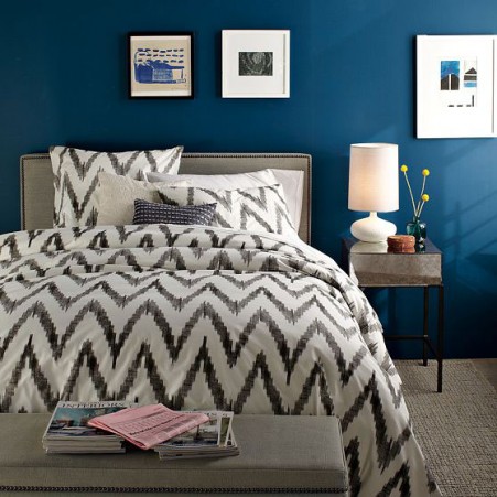 Quarto de casal decoração estilo chevron Quarto pequeno decorado, melhores ideias