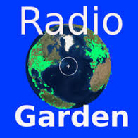 Explore live radio by rotating the globe