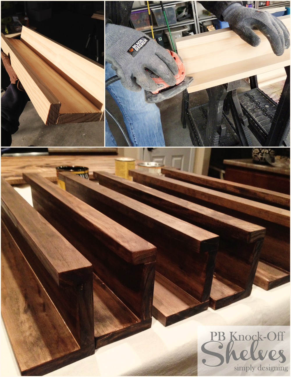 DIY Shelves | how to make knock-off shelves with a Kreg Jig | #diy #shelves #knockoff