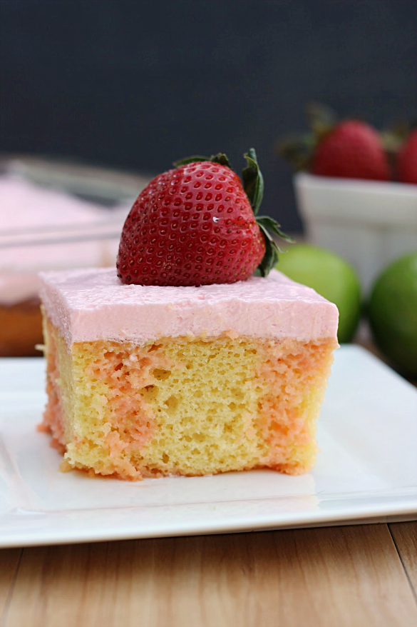 Strawberry Margarita Poke Cake Whats Cooking Love?
