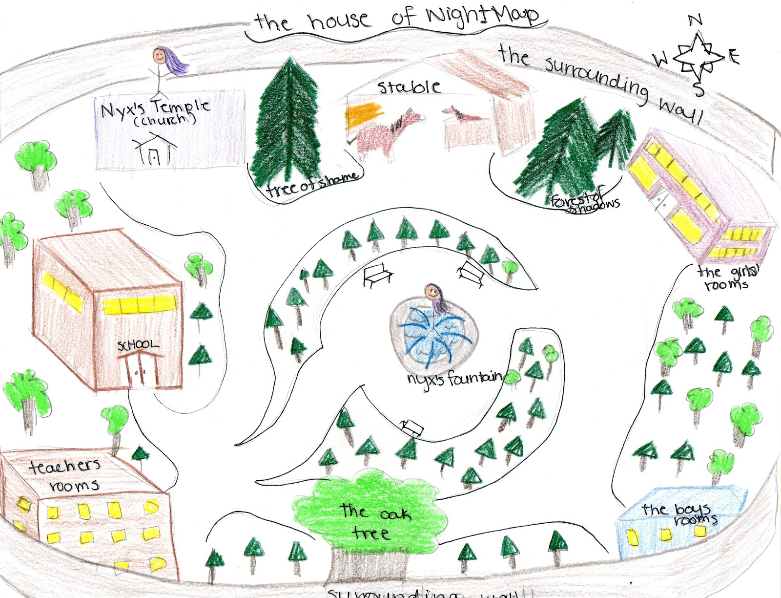 Marked Map of The House of Night