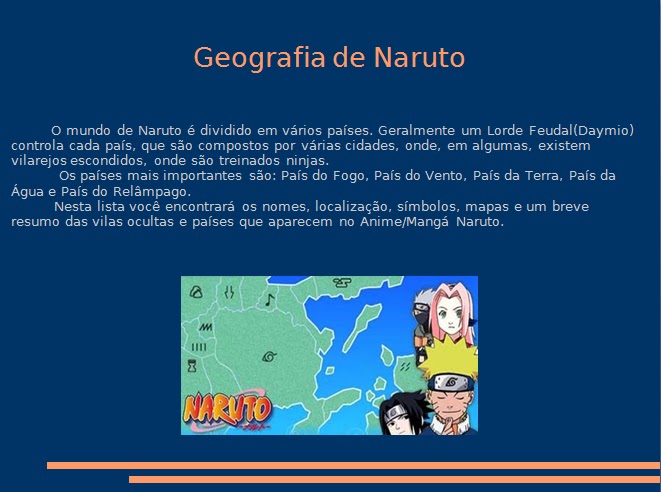 Naruto News Geografia de Naruto