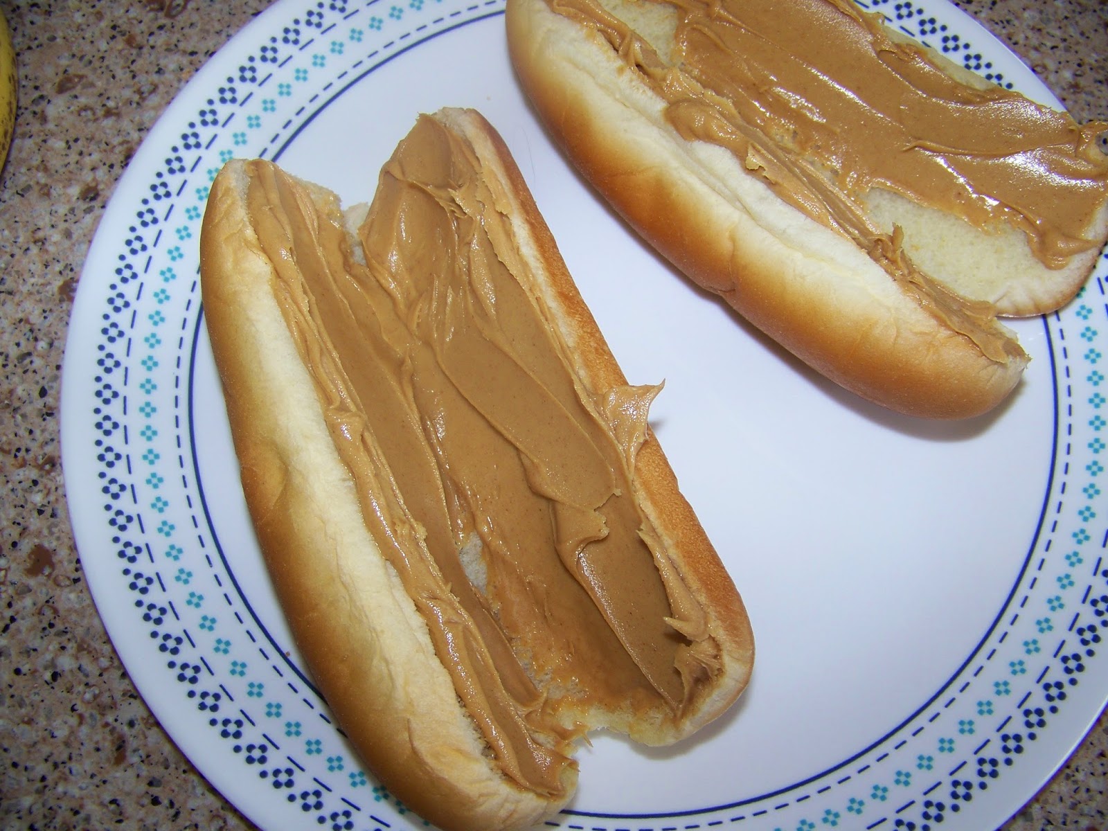 Kitchen Simmer Peanut Butter and Jelly Banana Dog with Apple Fries