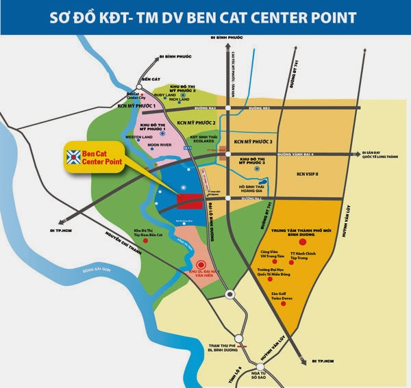 vị trí dự án bencat center point