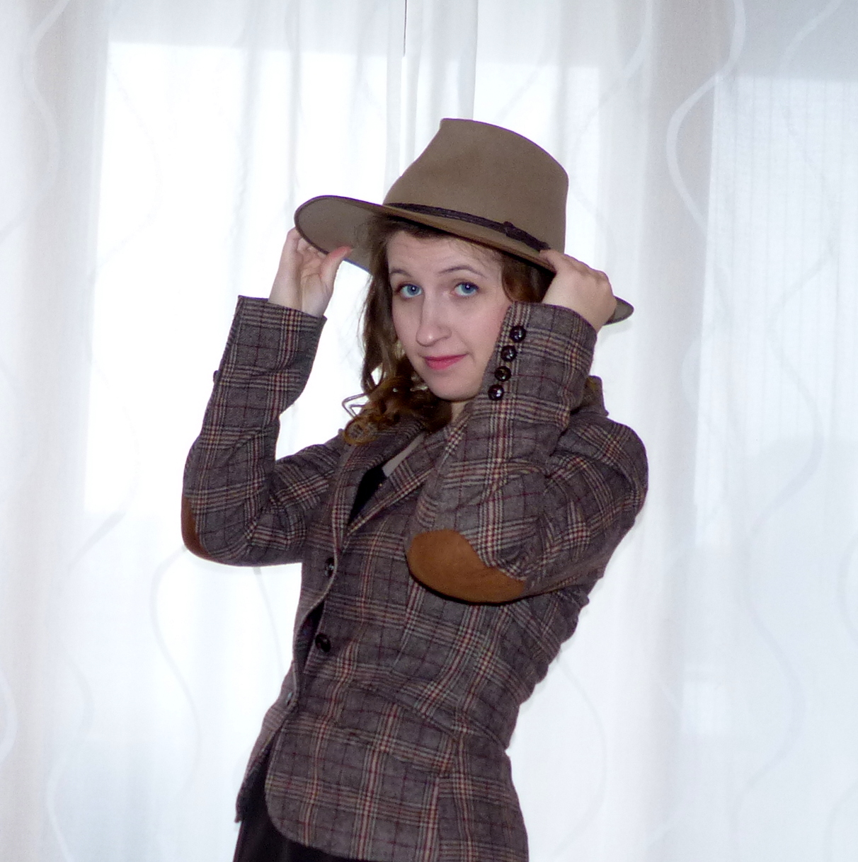 Feminine Modesty Warm Browns & Elbow Patches