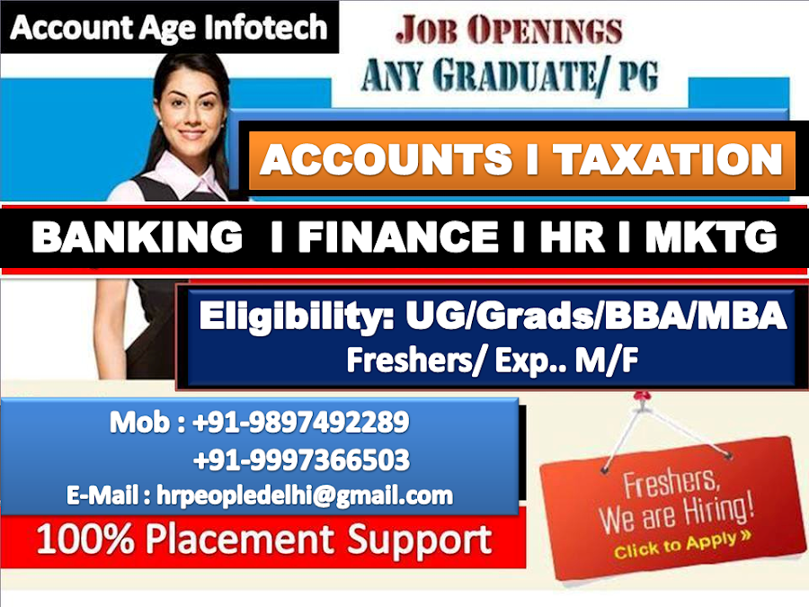 UG -Graduates- BBA -MBA (M/f) Exp 0-5 Yr : Finance-Accounts-HR -Marketing -Retail Banking 
