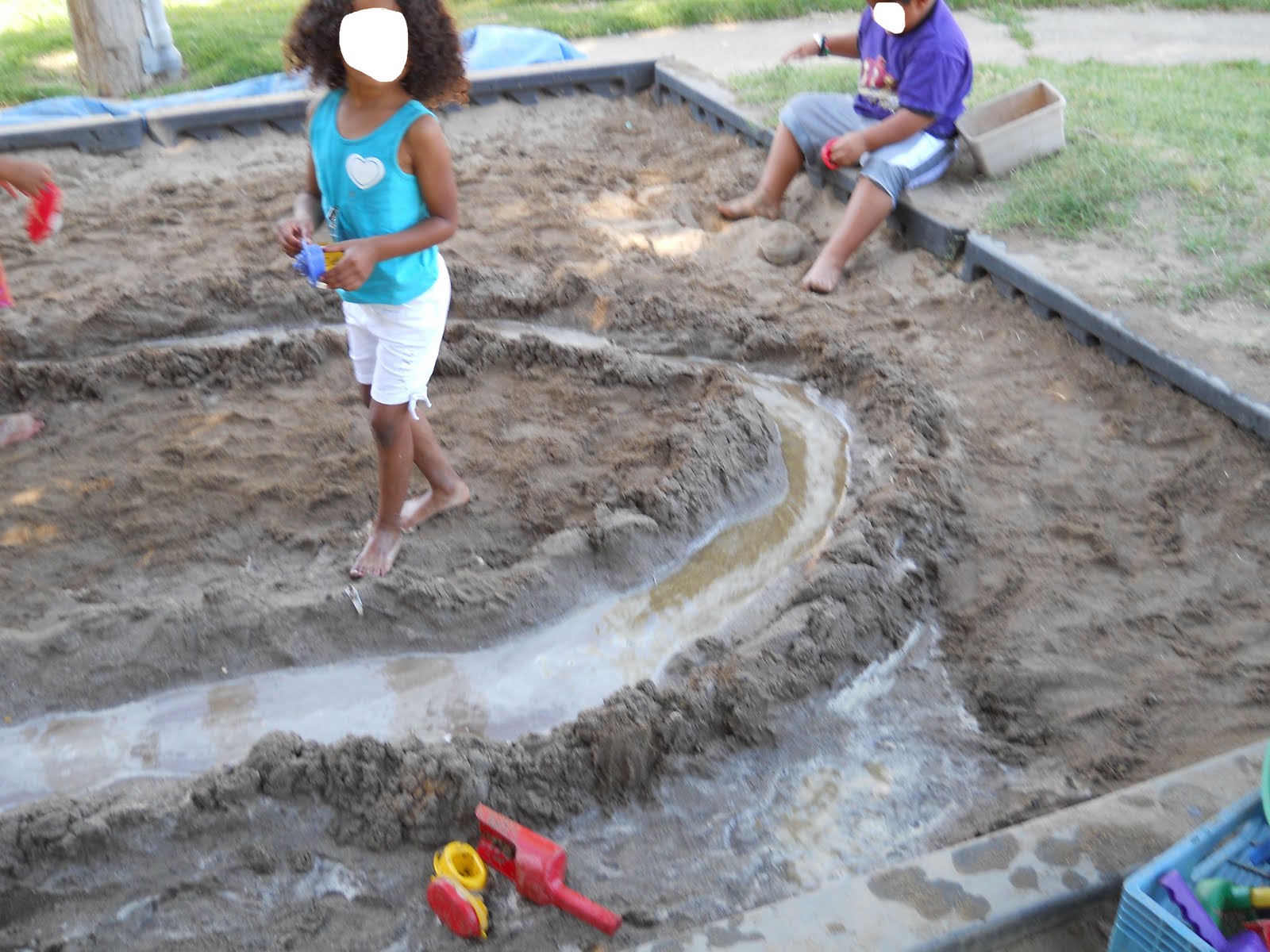 Learning and Teaching With Preschoolers Sandbox Water Fun