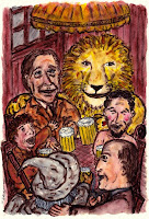 "Fellowship of the Inkling" (a divine juxtaposition of Lewis and Narnia with Tolkien and Middle Earth)