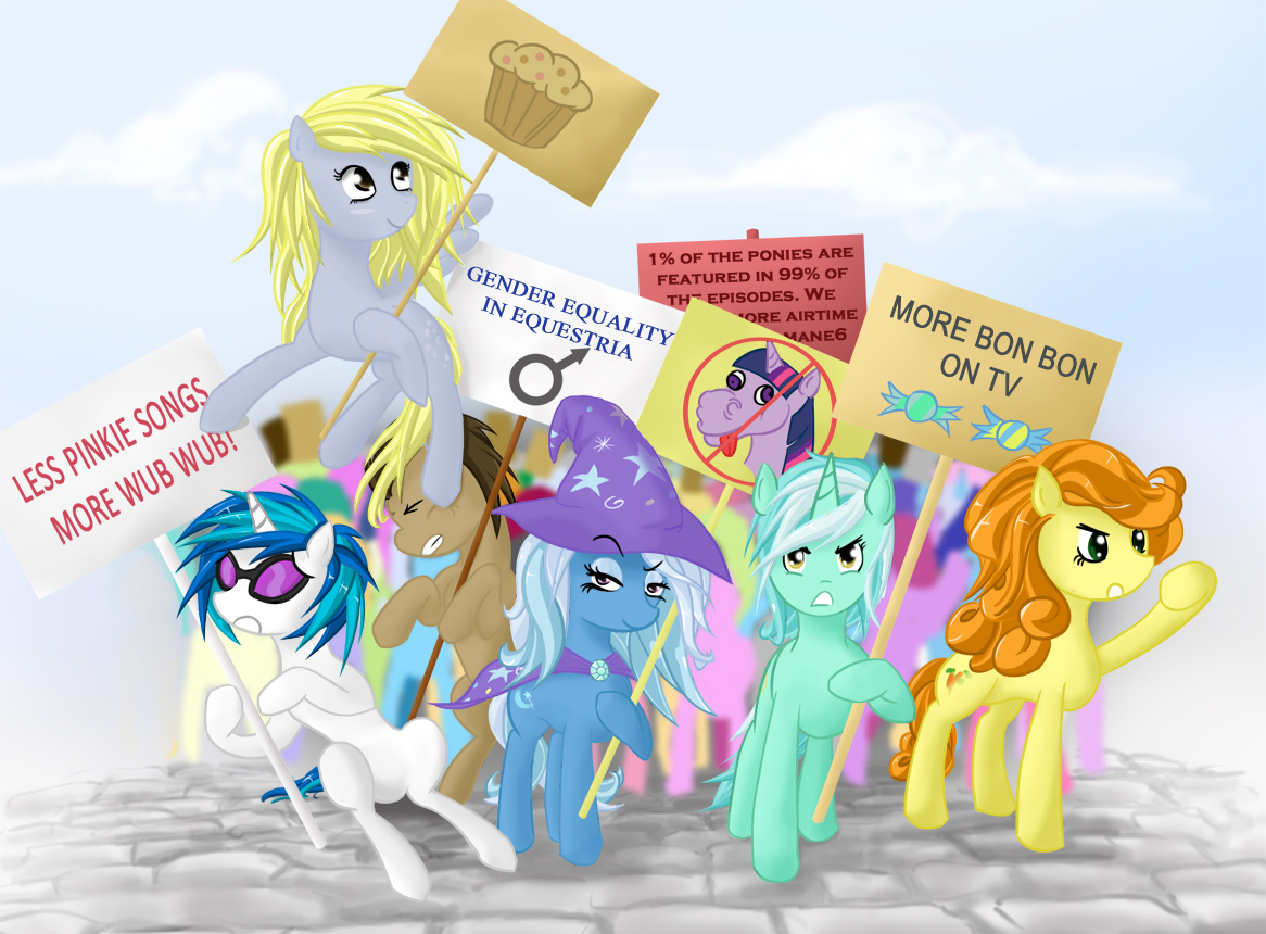 Funny pictures, videos and other media thread! - Page 7 110776+-+artist+v-invidia+Carrot_Top+derpy_hooves+Doctor_Whooves+Lyra+Trixie+vinyl_scratch