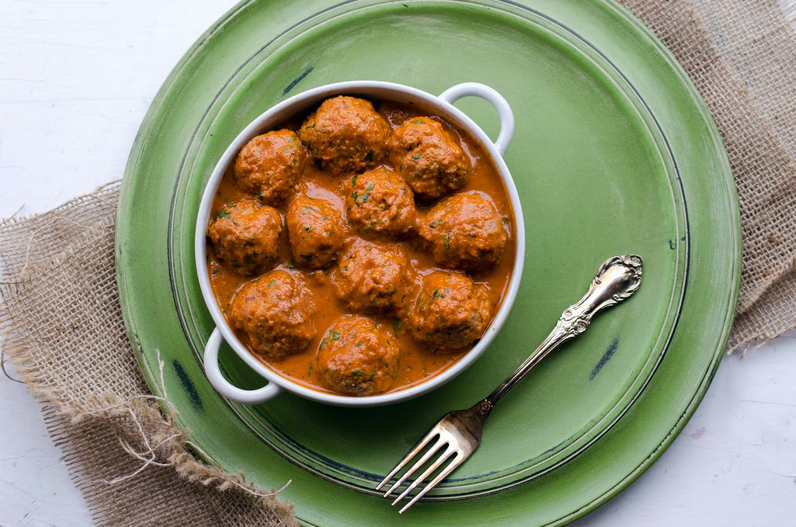 Turkey Kofte/ Kofta (Turkey Meatballs in a Spiced Tomato Cream Sauce