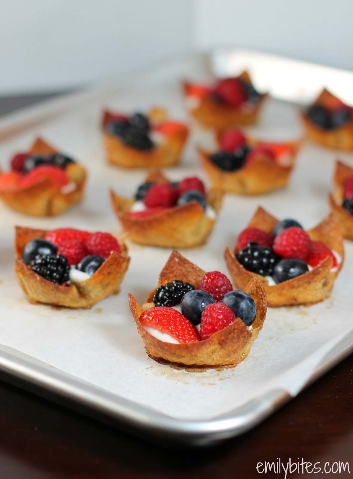 Berries & Cream Cinnamon Dessert Cups