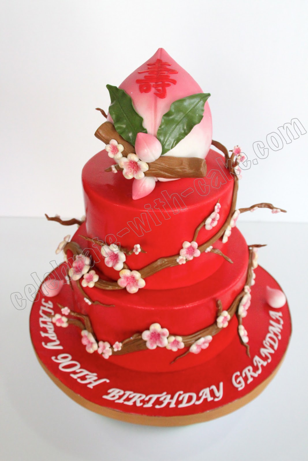 Celebrate with Cake! Cherry Blossom Longevity Cake