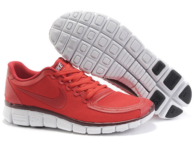 nike free 5.0 v4 mens red