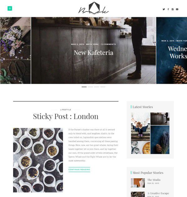 Brook high quality blog theme