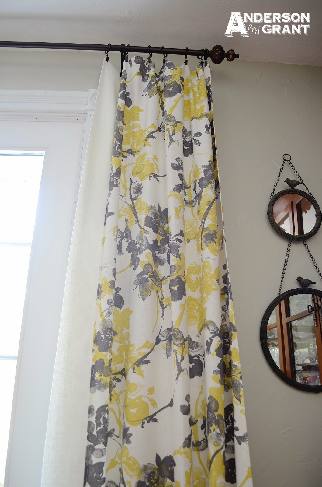 Custom DIY Curtains Made from a Tablecloth anderson + grant