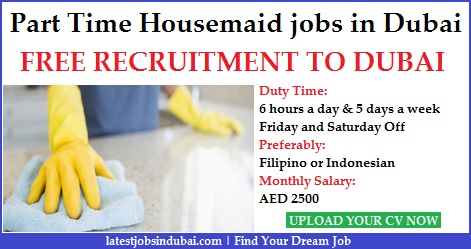 Part Time Housemaid jobs in Dubai Part Time Housemaid jobs in Dubai